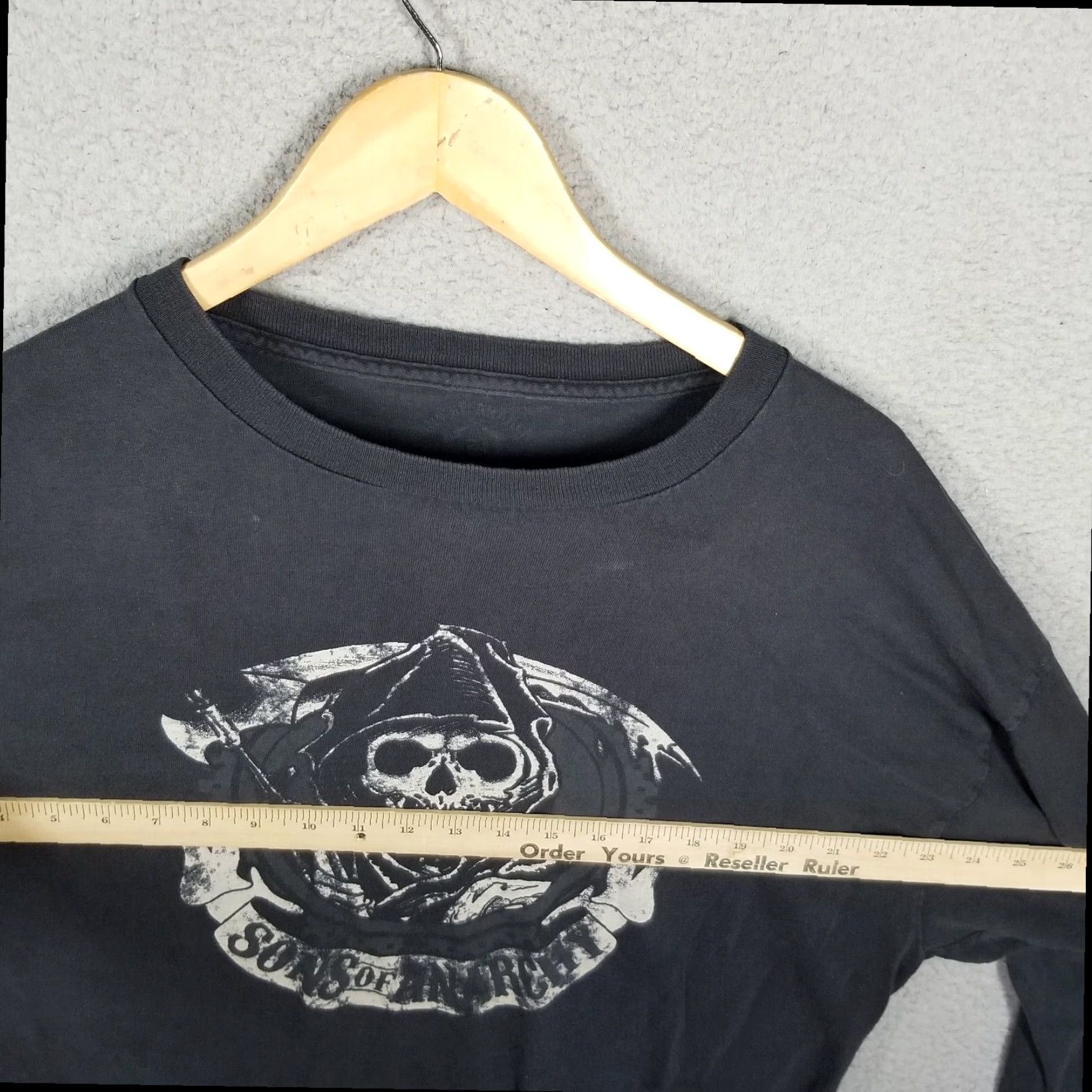 Vintage VINTAGE Sons Of Anarchy Graphic Long Sleeve Shirt Mens Large Black 90s Size US L / EU 52-54 / 3 - 5 Thumbnail