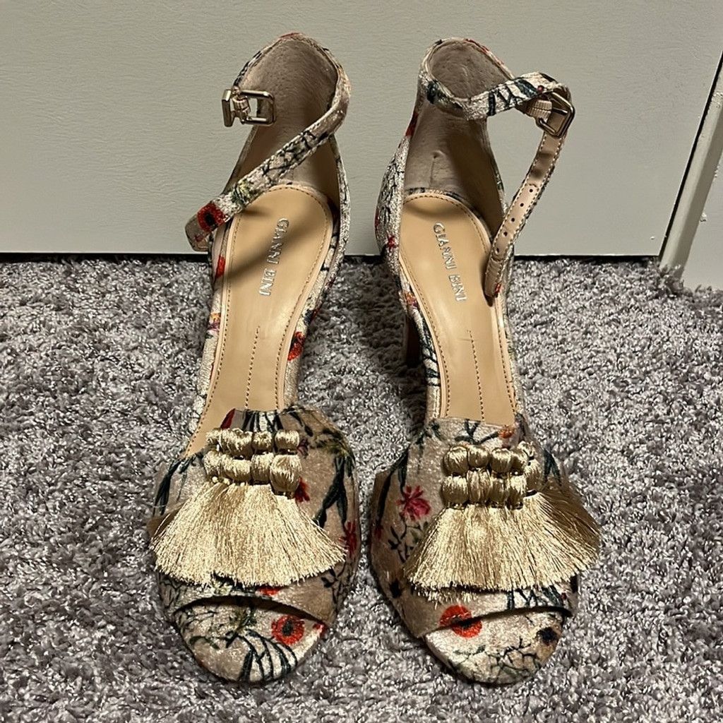 Unknown London Gianni Bini Marrako Natural Heels - W 10 Size US 10 / IT 40 - 2 Thumbnail