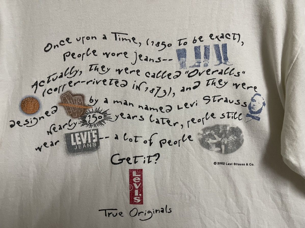 Levi's Vintage Levi’s T shirt History L 2002 Made in Japan Size US L / EU 52-54 / 3 - 5 Thumbnail
