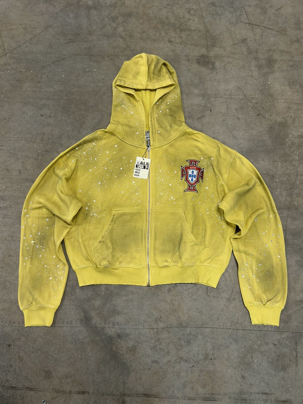 Vale Forever Valley Dreams Yellow Sun Cluster Zip Up Hoodie