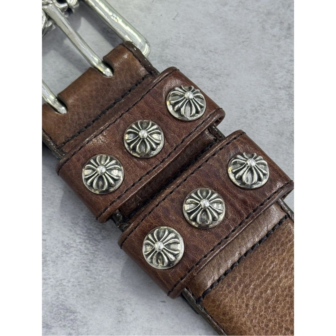 Chrome Hearts Chrome hearts leather belt Size 34 - 3 Thumbnail