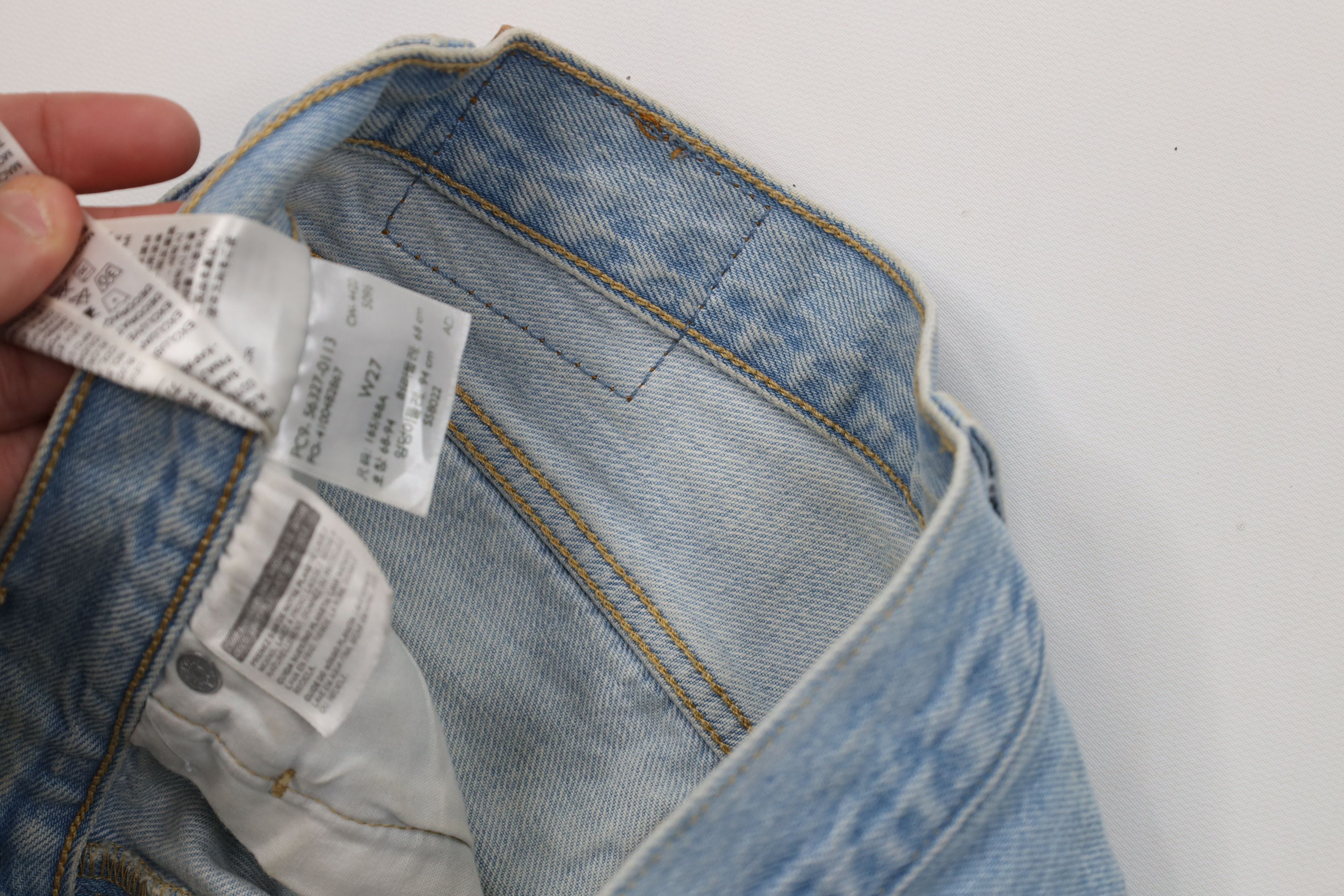 Levi's Vintage Y2K Levis 501xx Original Fit Button Fly Denim Shorts Size 27" / US 4 / IT 40 - 8 Thumbnail