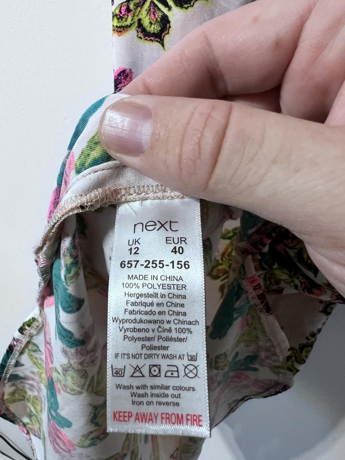 NEXT Next Floral Slip Dress – UK 12 Size M / US 6-8 / IT 42-44 - 4 Thumbnail