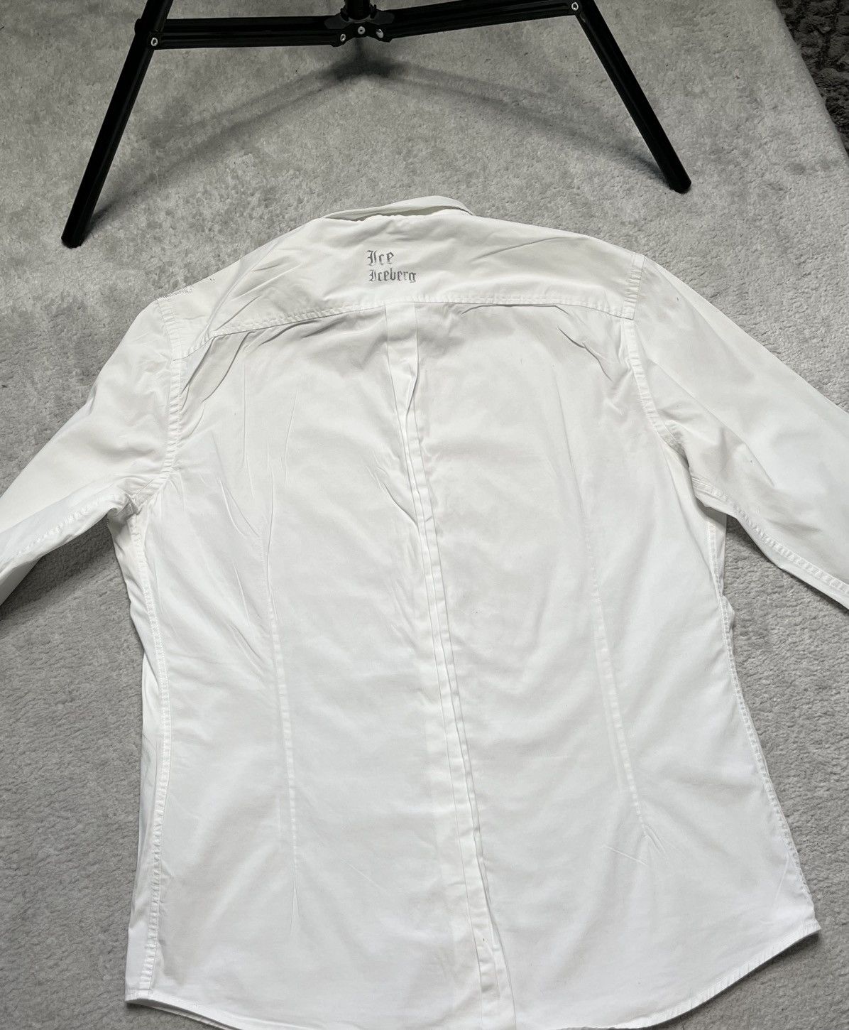 Iceberg Vintage White Button Shirt Print Fullprint Iceberg Size US L / EU 52-54 / 3 - 5 Thumbnail