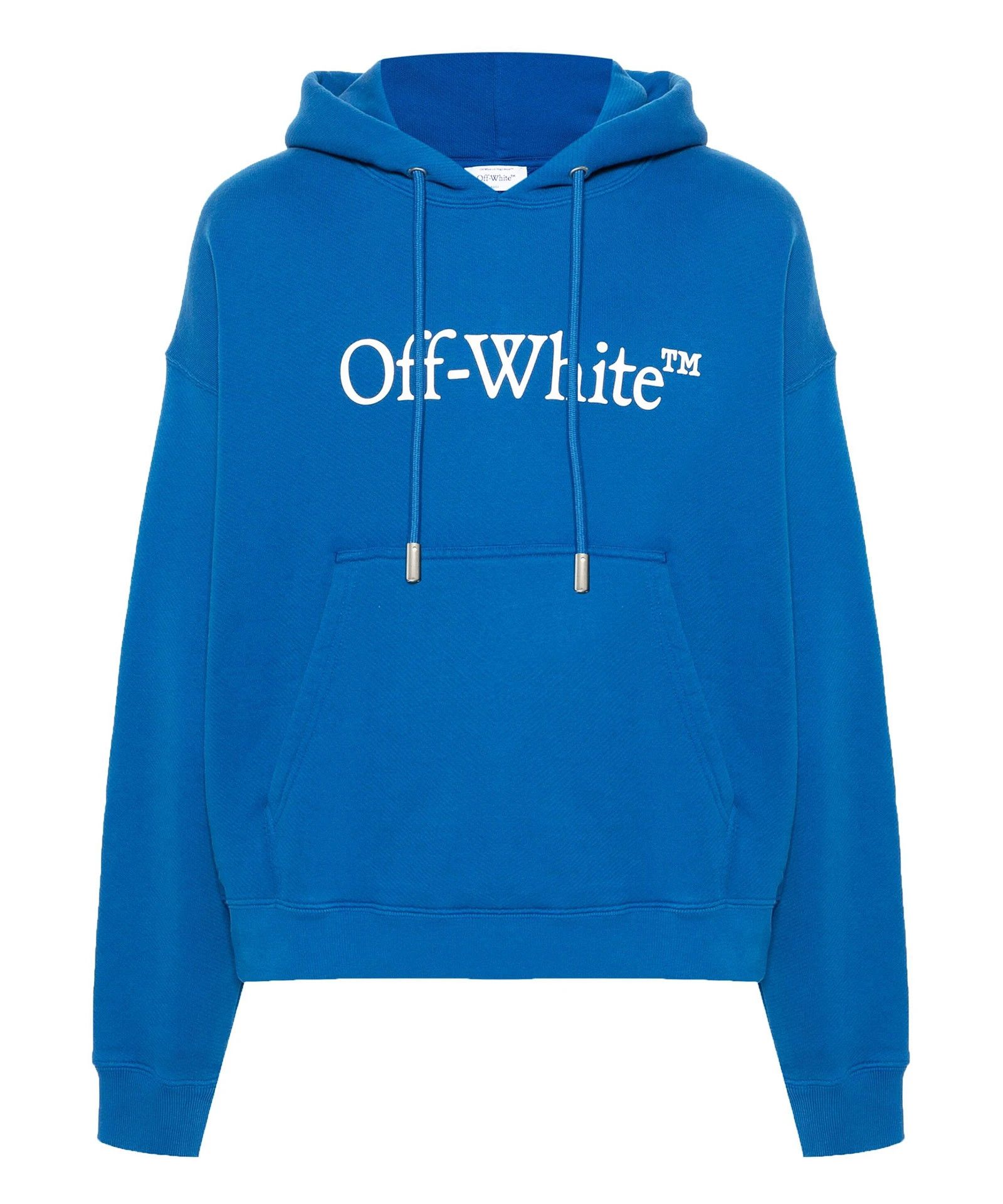 o1s22i1n1124 Logo Print Hoodie in Blue