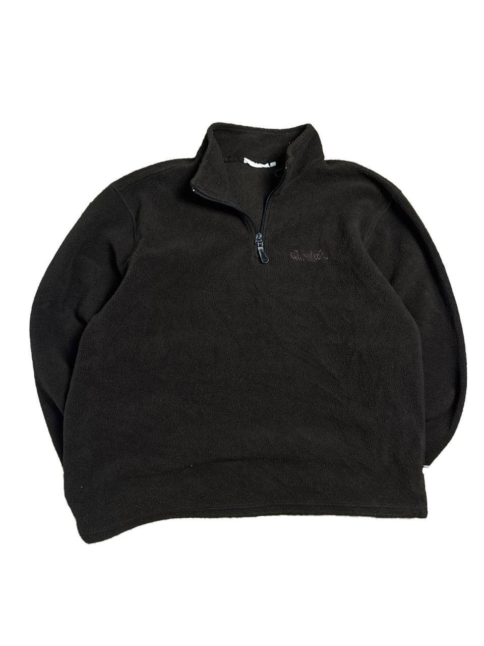 Quiksilver Quiksilver Vintage Brown Fleece Quarter Zip Sweatshirt Size US XL / EU 56 / 4 - 1 Thumbnail