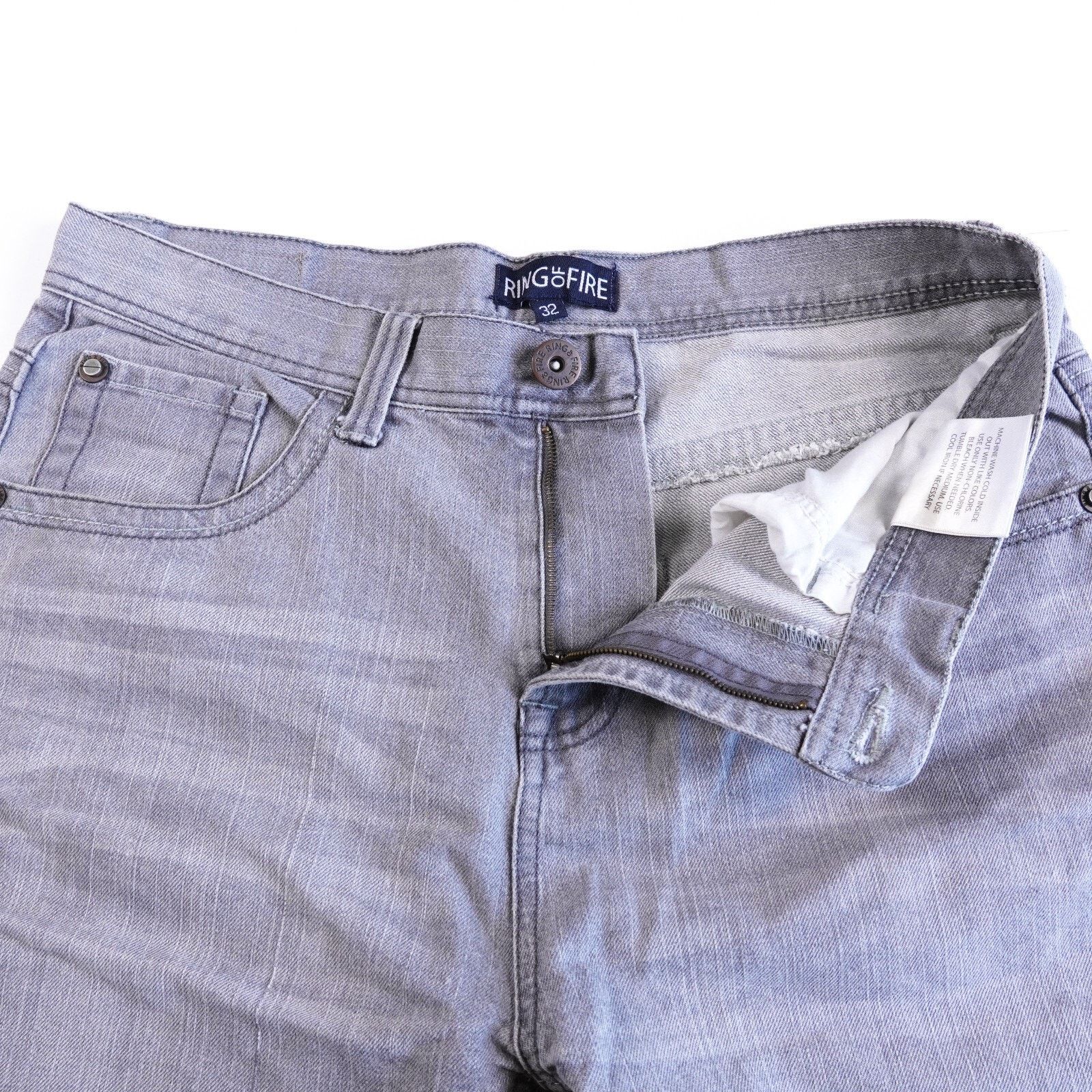 Ring Of Fire Ring of Fire Cotton Denim Jean Shorts Wide Leg Size 32 Gray Size US 32 / EU 48 - 6 Thumbnail