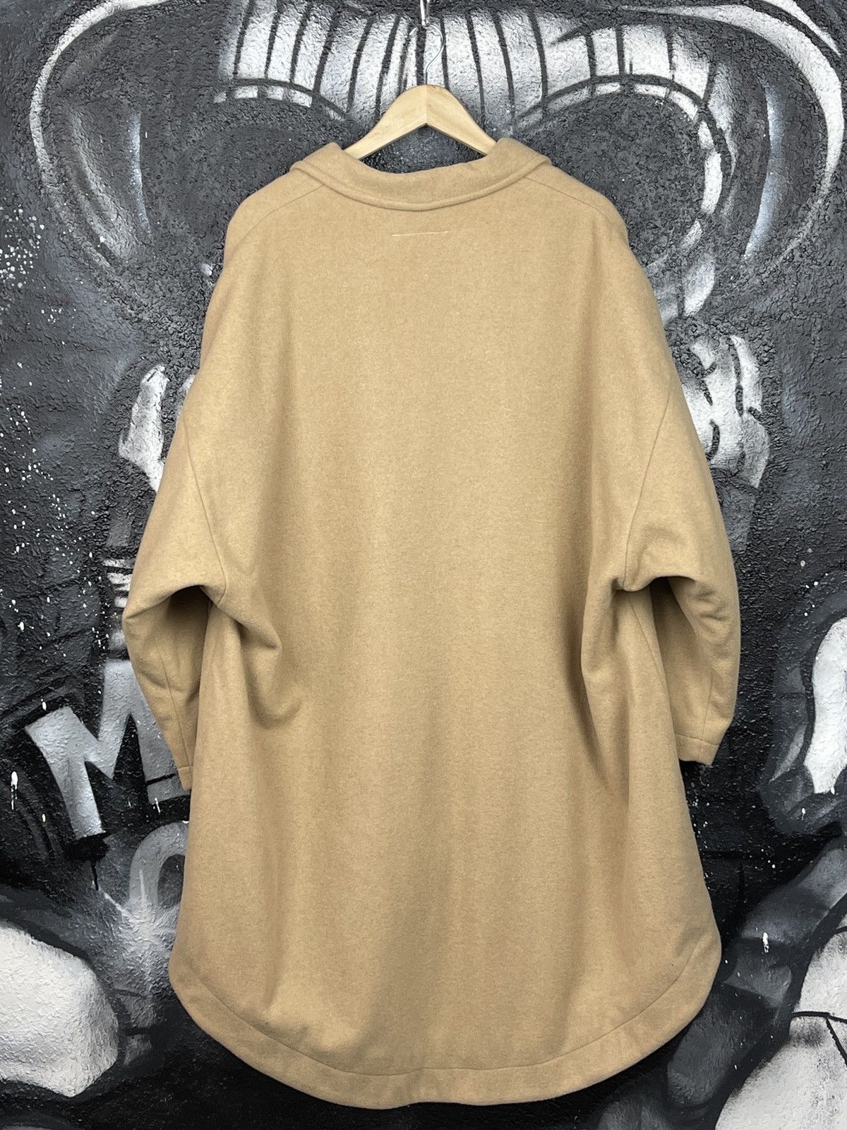 Maison Margiela MM6 Maison Margiela Luxury Beige Oversized Coat Jacket Women’s Size 40 Size S / US 4 / IT 40 - 10 Thumbnail