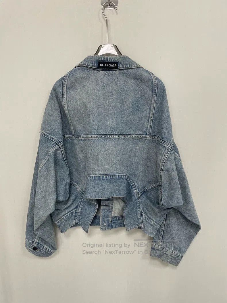Balenciaga Balenciaga Twill Inverted Jacket Denim Jacket Size XXS / US 00 / IT 34 - 2 Thumbnail