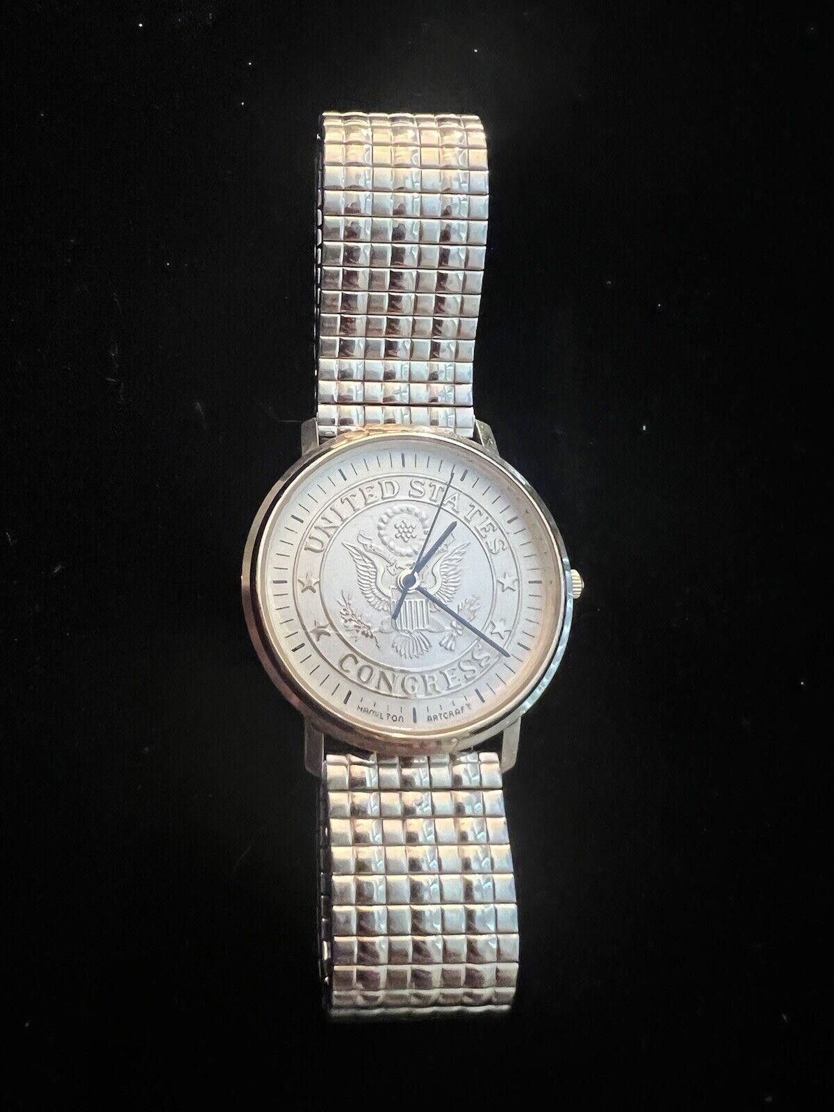 Hamilton Men's Vintage 90's Watch HAMILTON 8474 New Battery Size ONE SIZE - 2 Thumbnail