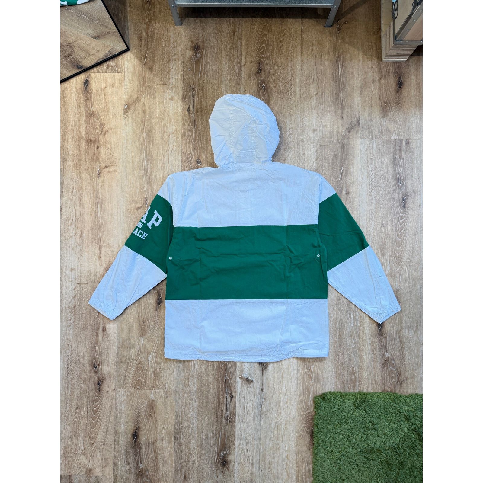 Gap Palace x Gap Windbreaker Anorak White Green NWT Size US XS / EU 42 / 0 - 2 Thumbnail