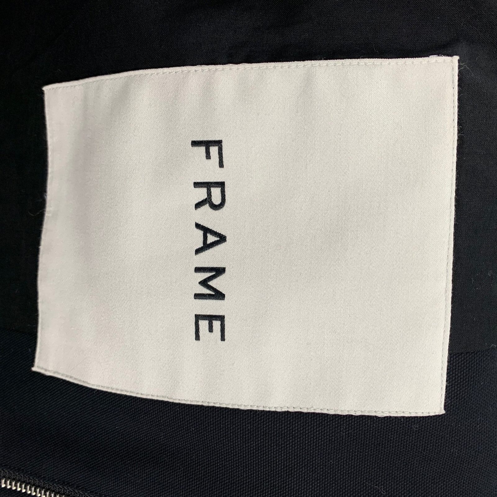Frame FRAME Size M Navy Blue Cotton Zip Sport Coat Size 38R - 6 Thumbnail