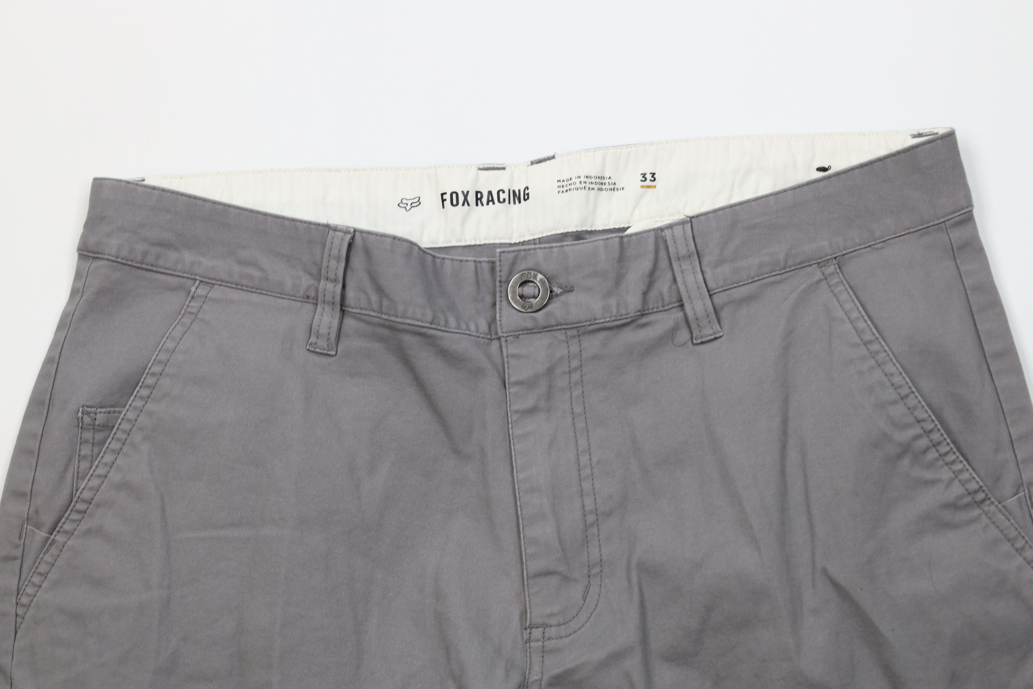 Fox Racing Vintage Y2K Fox Racing Spell Motocross Racing Shorts Gray Size US 33 - 2 Thumbnail