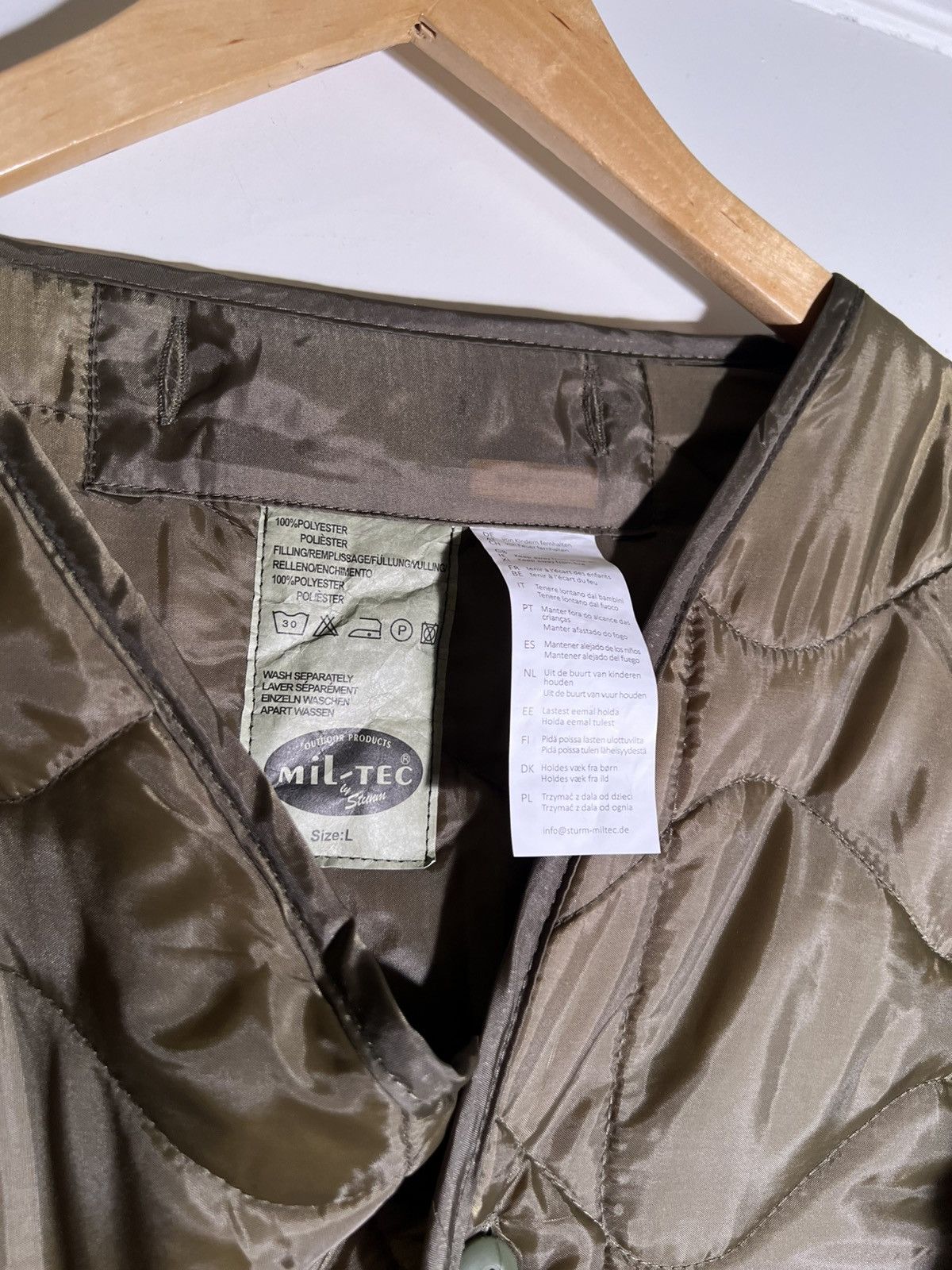 Vintage Y2K 2000’s VTG Vintage Mil-Tec Military Retro Liner Jacket Size US L / EU 52-54 / 3 - 8 Thumbnail