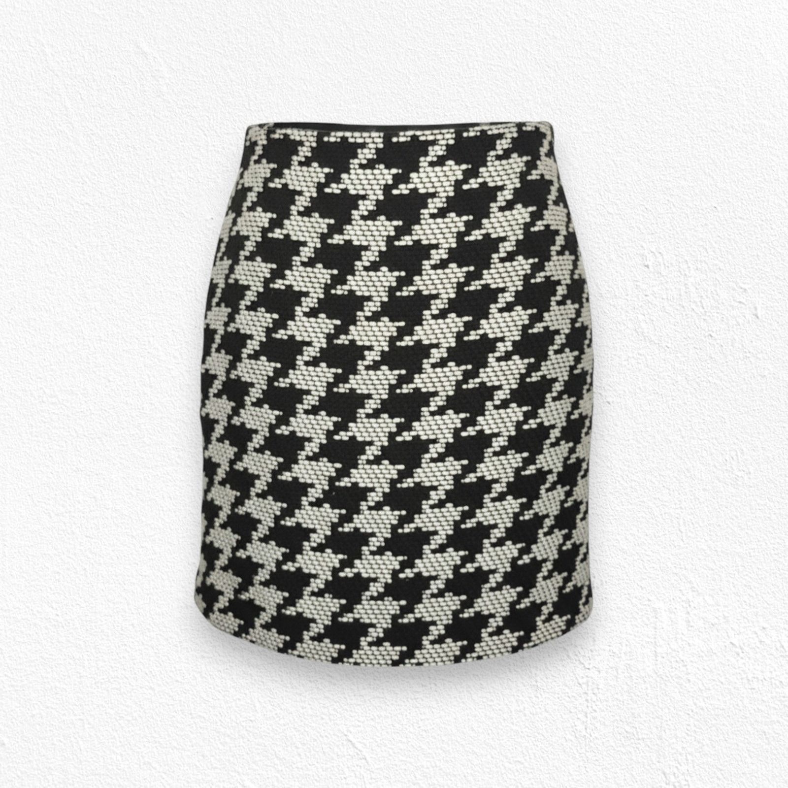 Vintage Vintage Talbots Houndstooth Wool Pencil Skirt 6P Size 28" / US 6 / IT 42 - 1 Thumbnail