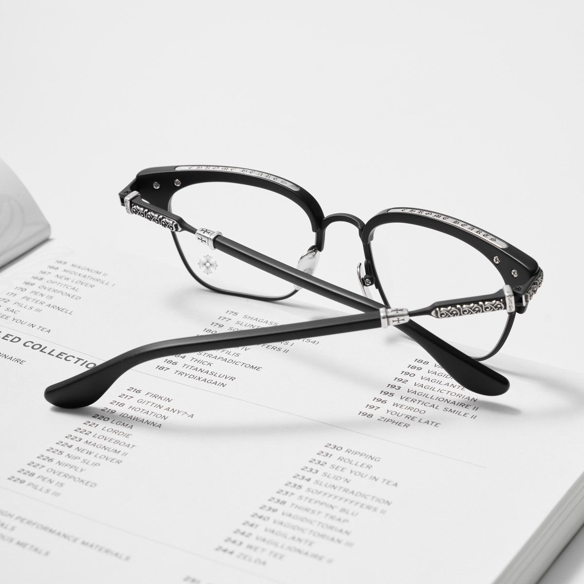 Chrome Hearts CHROME HEARTS VERTICAL SMILE II MATTE BLACK GLASSES Size ONE SIZE - 7 Thumbnail