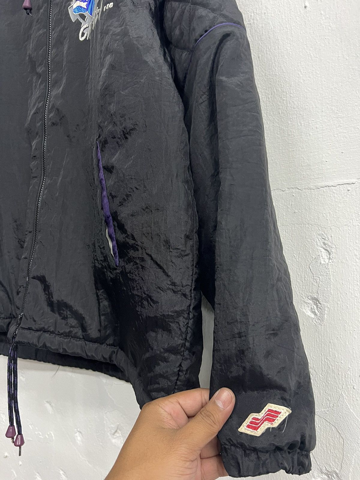 NBA × Vintage Vintage 90s NBA Charlotte Hornets Swingster Jacket Size US L / EU 52-54 / 3 - 6 Thumbnail
