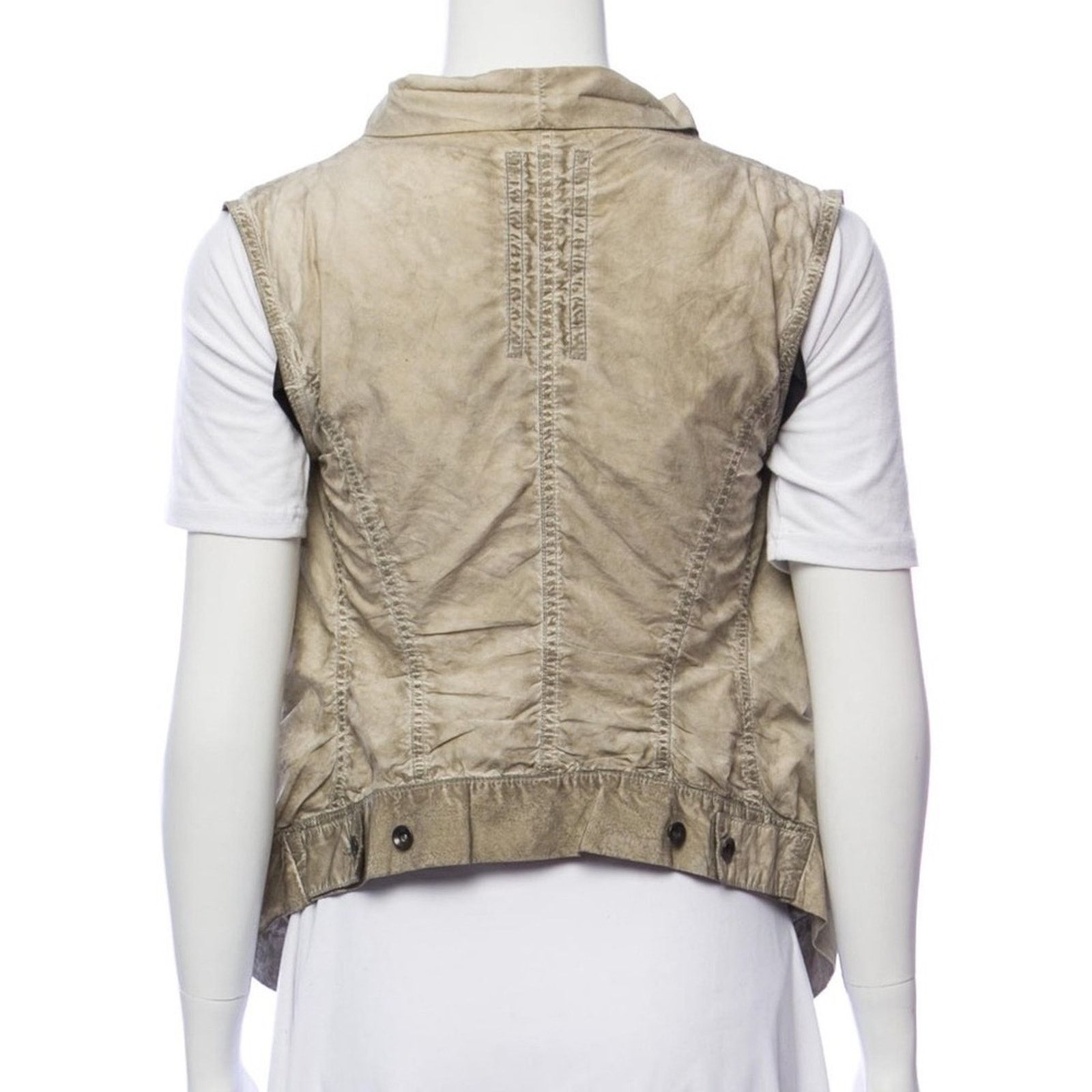 Rick Owens Rick Owens Distressed Draped Vest Size S / US 4 / IT 40 - 3 Thumbnail