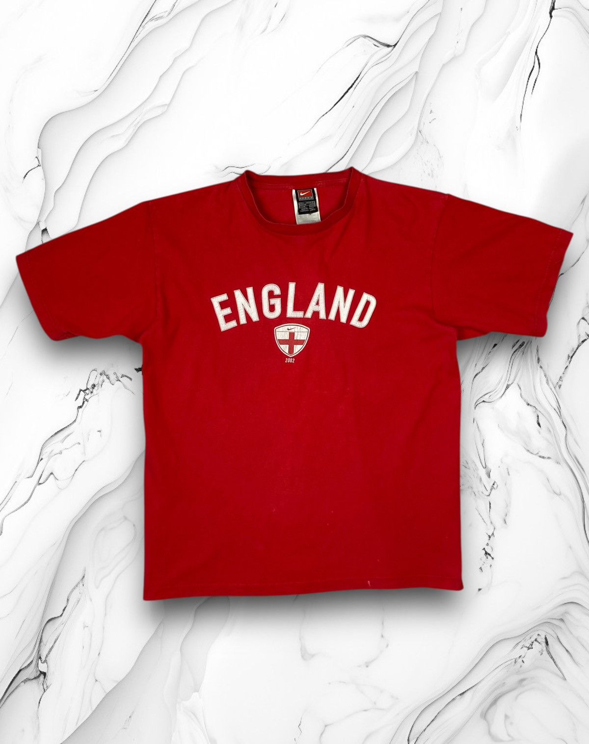 Nike × Vintage Vintage 00s Nike England 2002 T Shirt Tee y2k Size US L / EU 52-54 / 3 - 1 Thumbnail