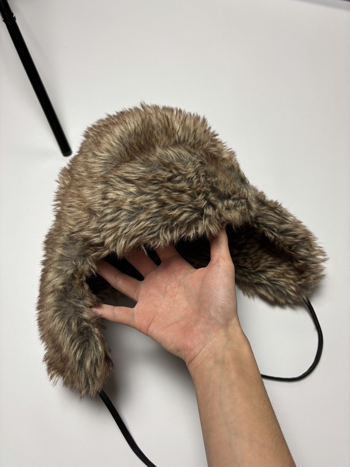 Japanese Brand Y2K VINTAGE USHANKA FAUX FUR HAT HYSTERIC GLAMOUR STYLE Size ONE SIZE - 6 Thumbnail