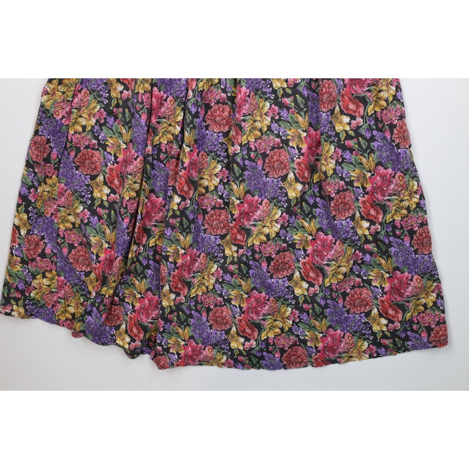 Vintage Vintage 90s Country Primitive Boho Chic Flower Skirt Size 24" / US 00 / IT 34 - 10 Thumbnail
