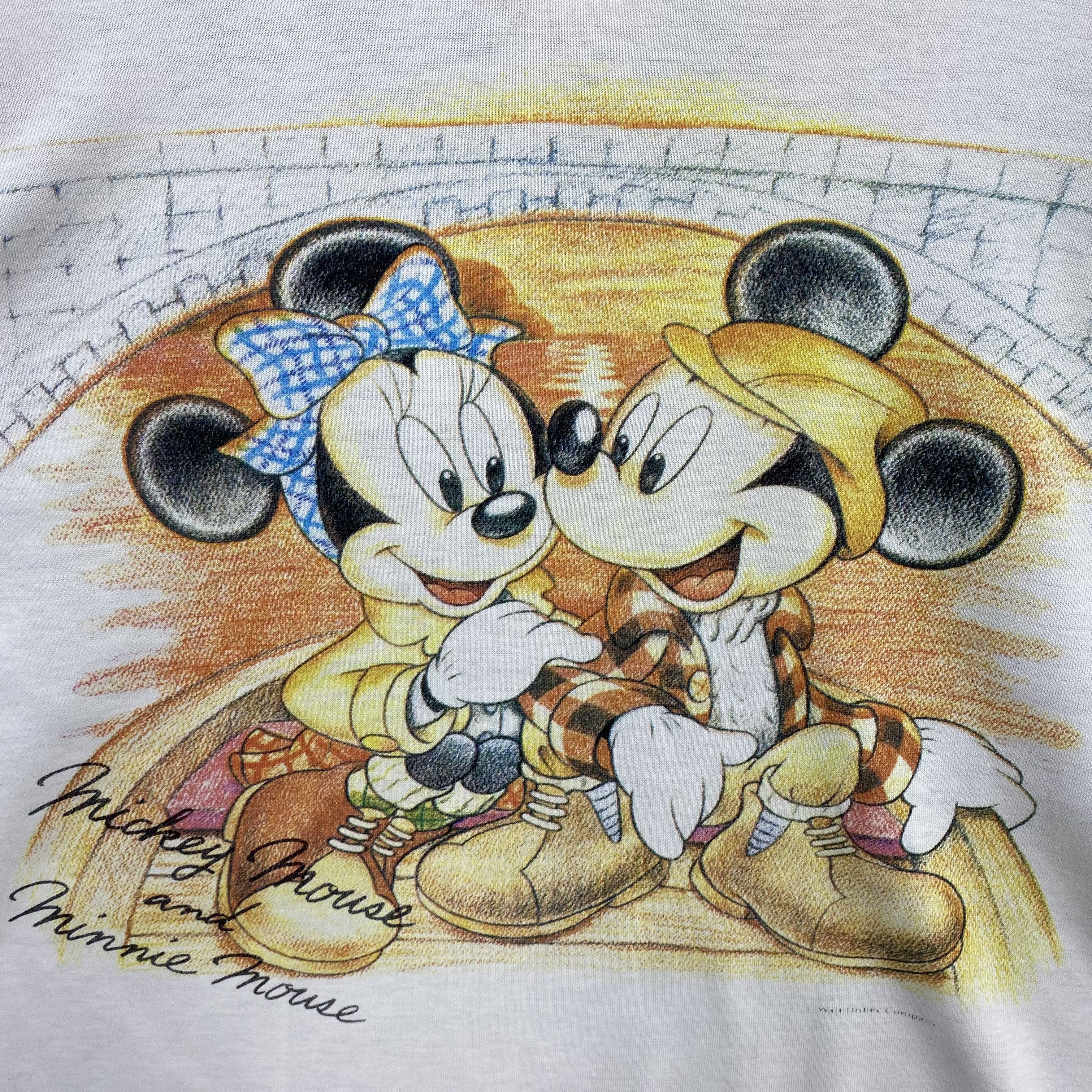 Disney Vintage 90s Disney Mickey Minnie Mouse Sweatshirt Mock Neck Size US M / EU 48-50 / 2 - 4 Thumbnail