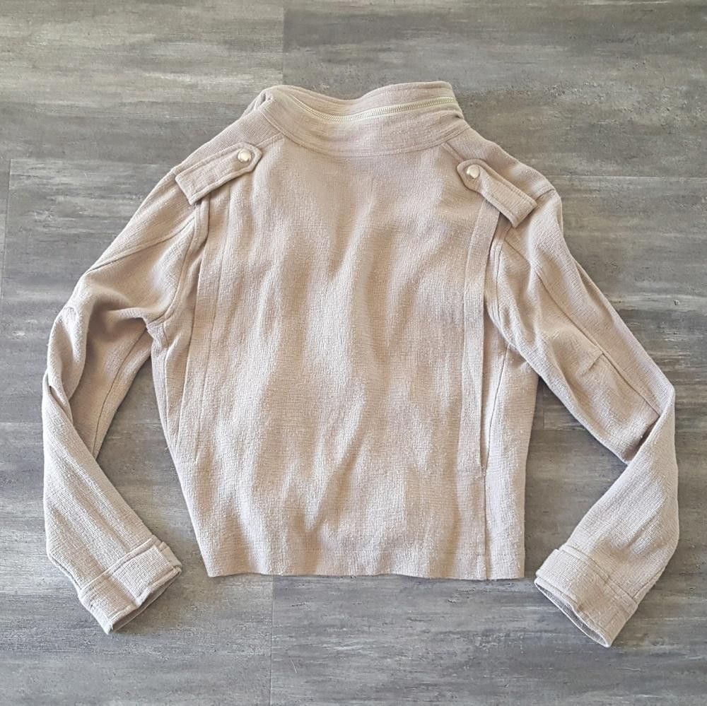 Urban Outfitters Nude Cropped Urban Outfitters Zip Up Size S / US 4 / IT 40 - 4 Thumbnail