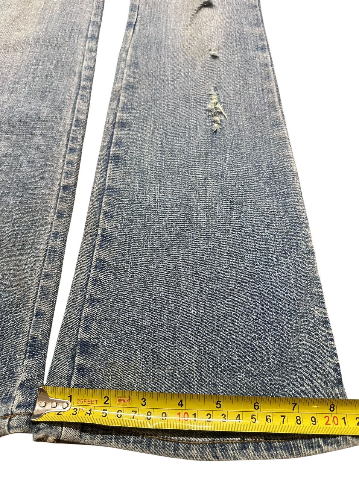 Japanese Brand Vintage Distressed Jeans With Bootcut Wideleg Style Faded Size US 28 / EU 44 - 16 Thumbnail
