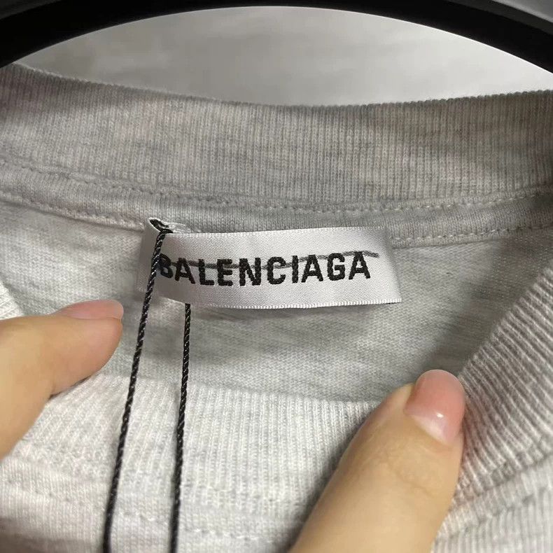 Balenciaga Balenciaga Grey WFP logo printed crew neck pullover short Size US XXS / EU 40 - 3 Thumbnail