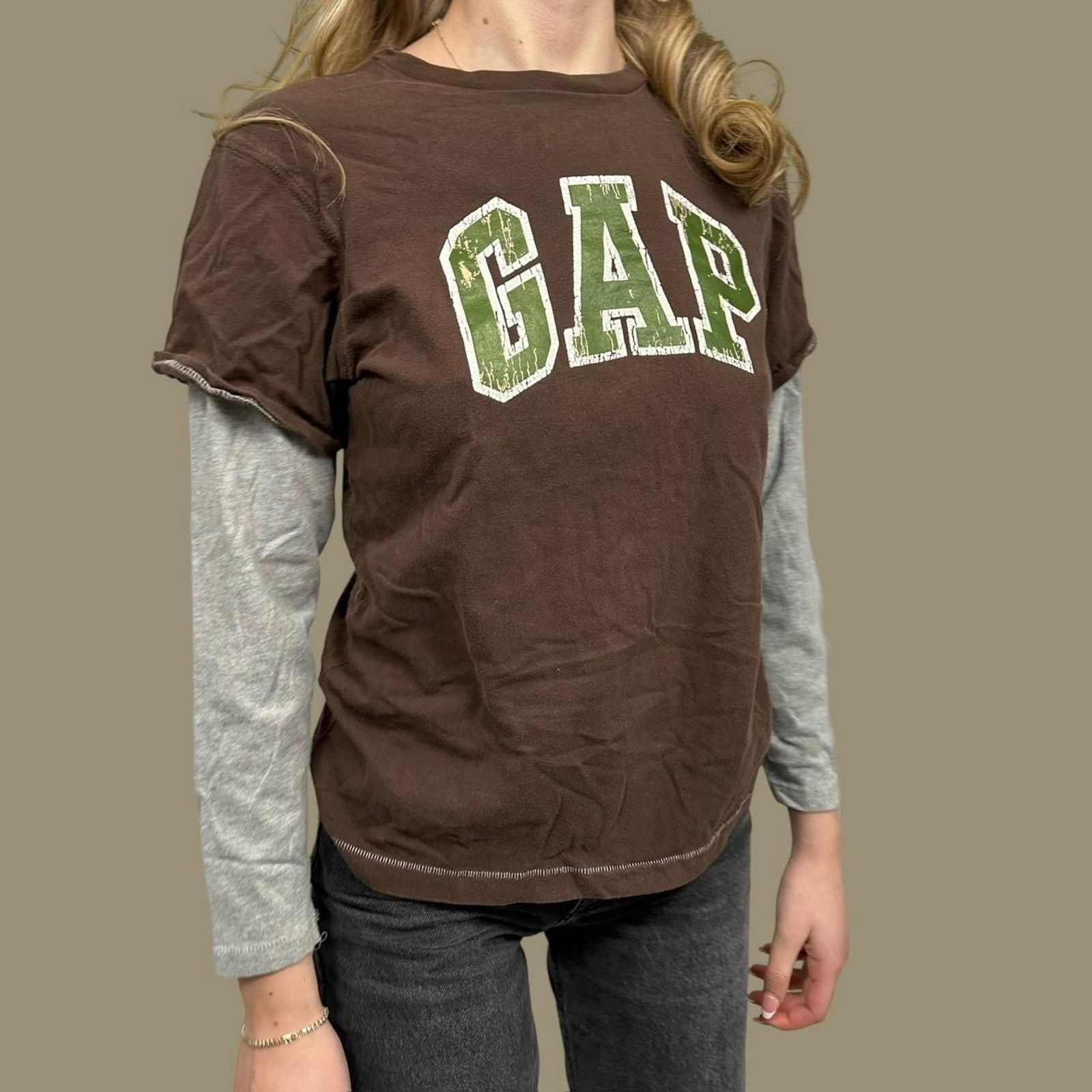 Gap Vintage womens gap double sleeve tee Size M / US 6-8 / IT 42-44 - 2 Thumbnail
