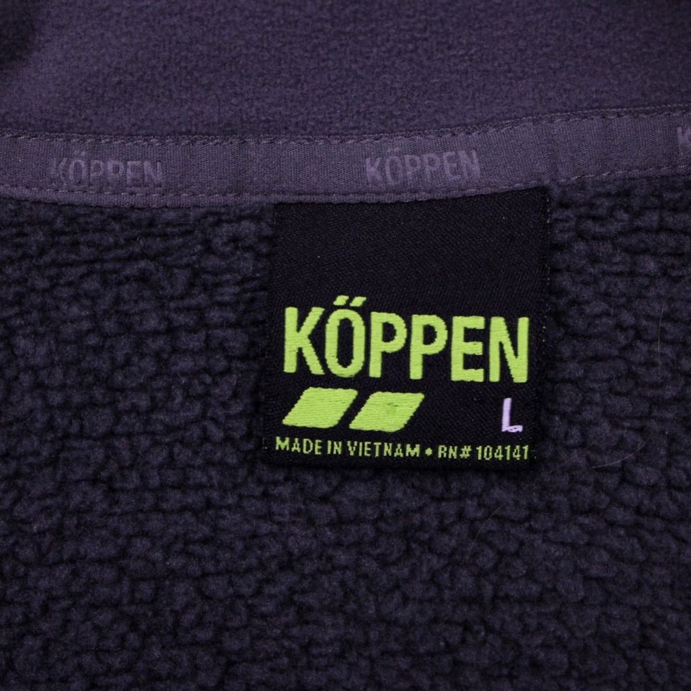Vintage Koppen Sweater Mens Large Gray/Red/Yellow 1/4 Zip Pullover Sweatshirt Size US L / EU 52-54 / 3 - 7 Thumbnail