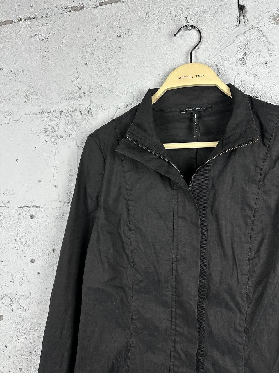 Sarah Pacini Avantgarde Linen Black Opium Sarah Pacini Light Jacket Size S / US 4 / IT 40 - 3 Thumbnail
