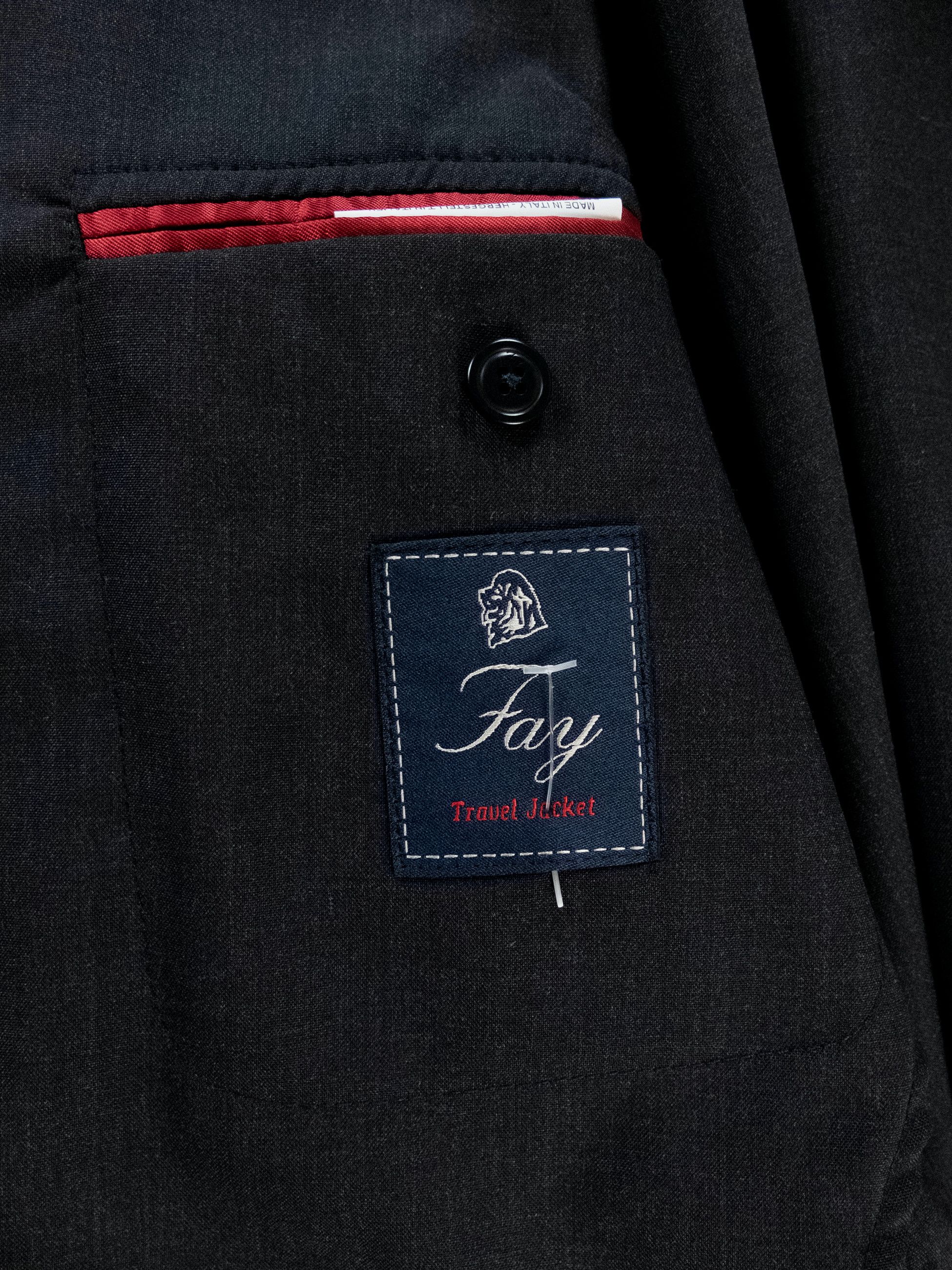 Fay FAY dark gray wool Travel blazer jacket Size 40 US / 50 IT Size 40R - 10 Thumbnail