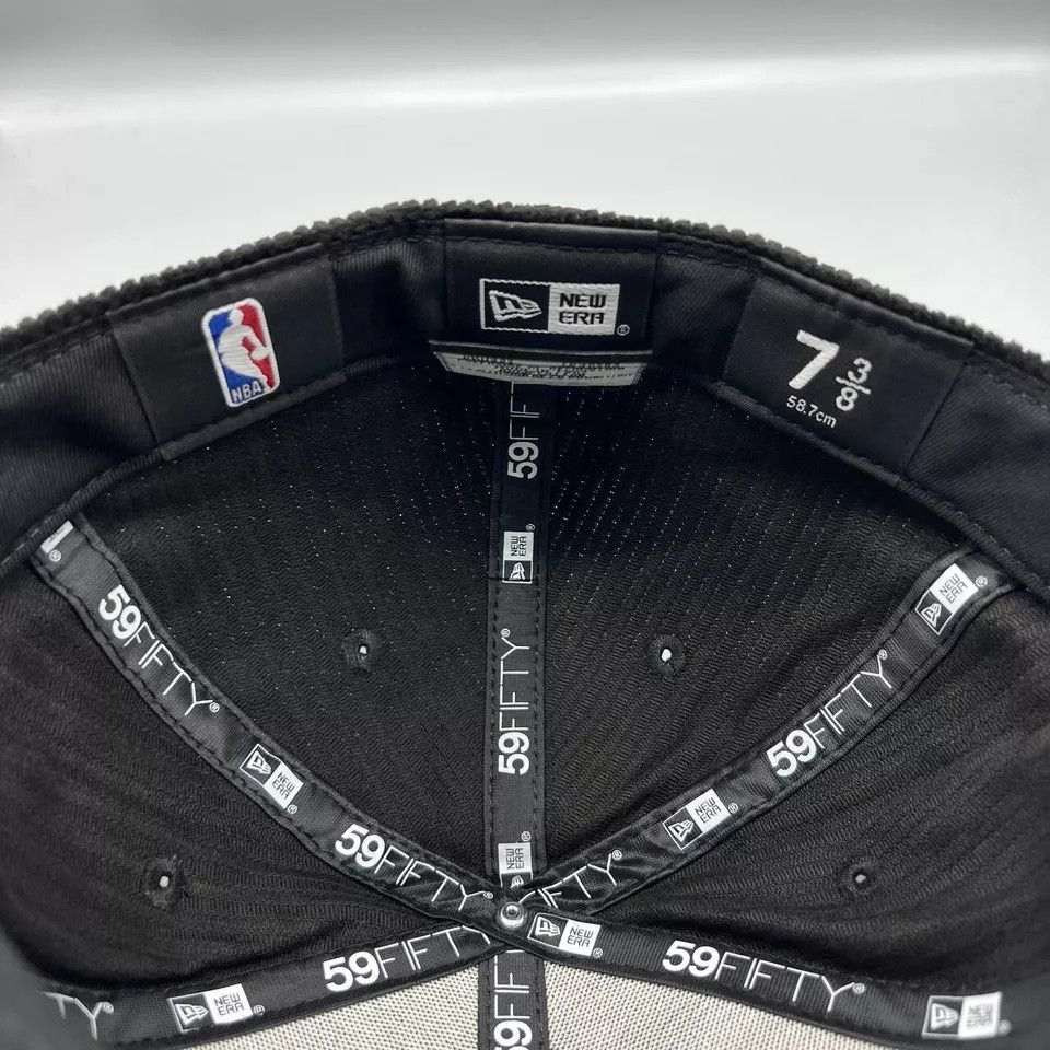 New Era Miami Heat Hat Men 7 3/8 Corduroy 59Fifty New Era Fitted Cap Size ONE SIZE - 6 Thumbnail