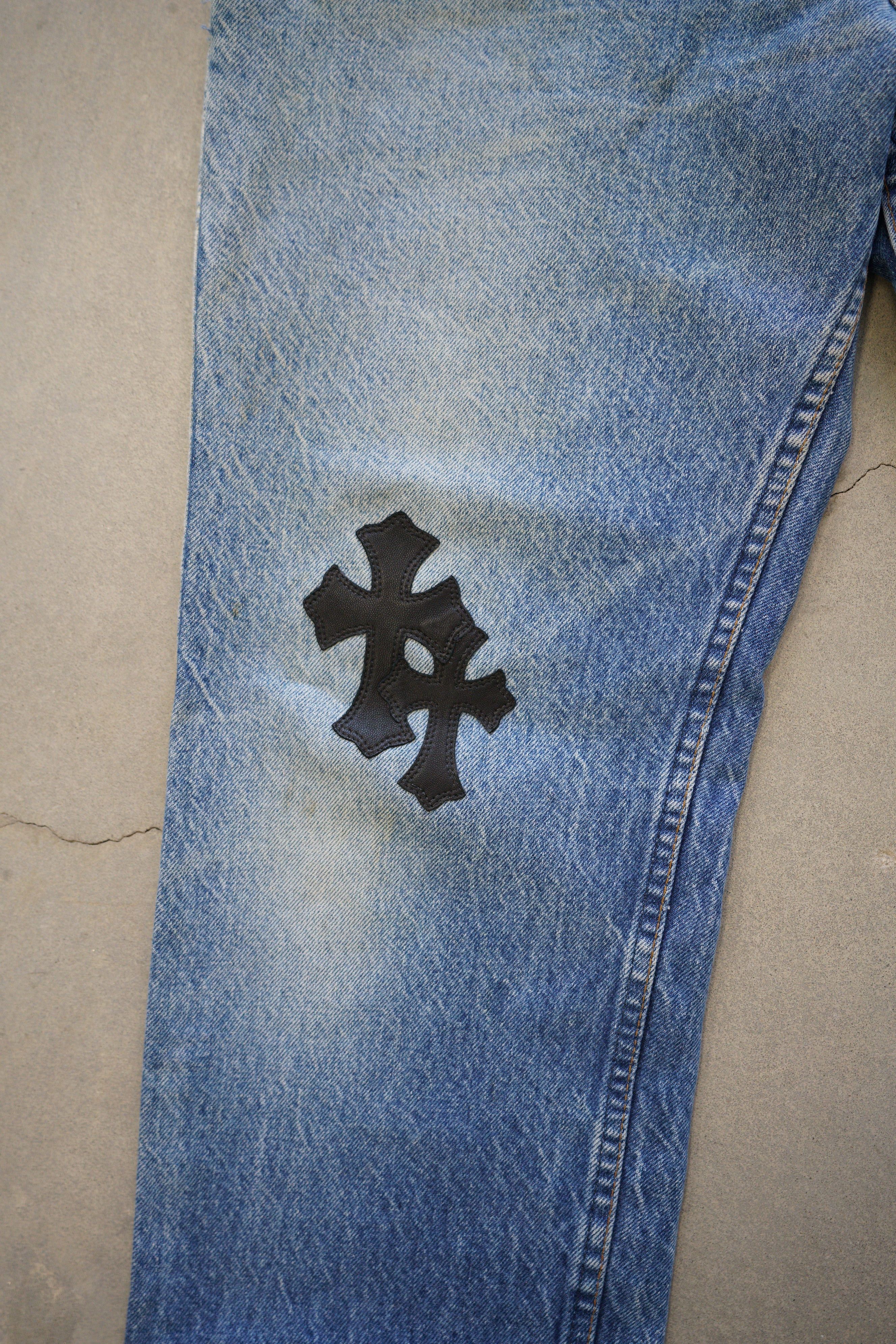 Chrome Hearts Chrome Hearts Levi's 517 Black Cross Patch Jeans - 36 Size US 36 / EU 52 - 3 Thumbnail