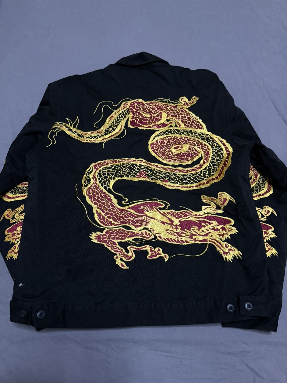 Supreme Supreme dragon work jacket black Size US M / EU 48-50 / 2 - 2 Thumbnail