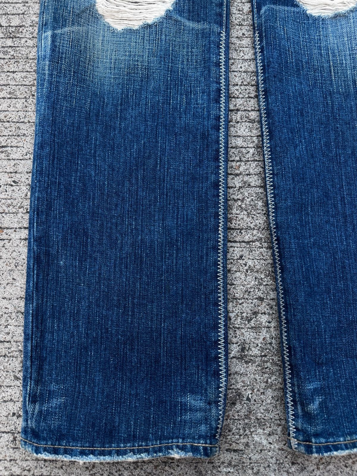 Number (N)ine Number (N)ine AW04 Patch Grunge Denim Size US 32 / EU 48 - 16 Thumbnail