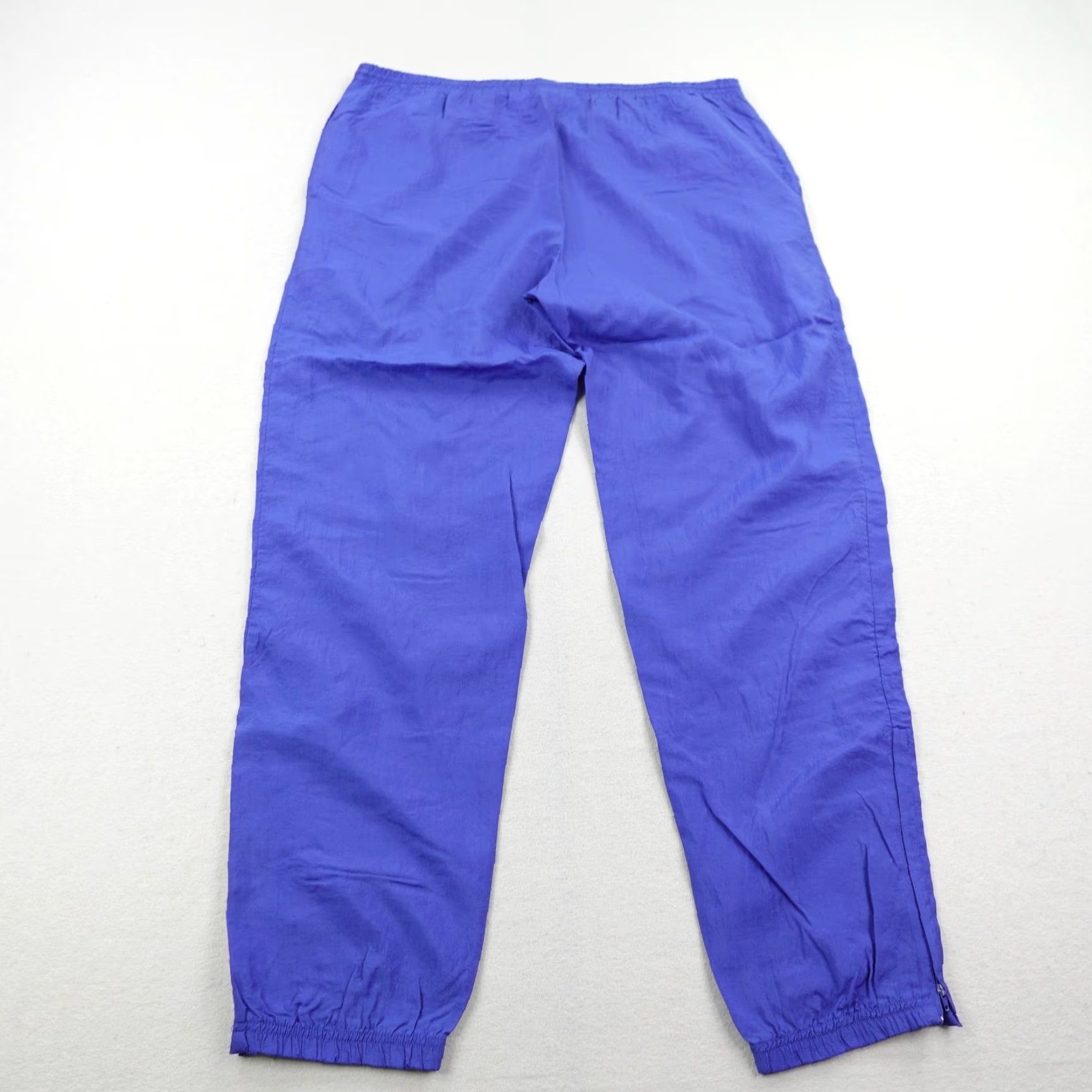 Reebok VINTAGE Reebok Pants Mens XL Track Windbreaker Ankle Zip 90s Blue UK/US Shaft 40in Waist Mens Size US 36 / EU 52 - 7 Thumbnail