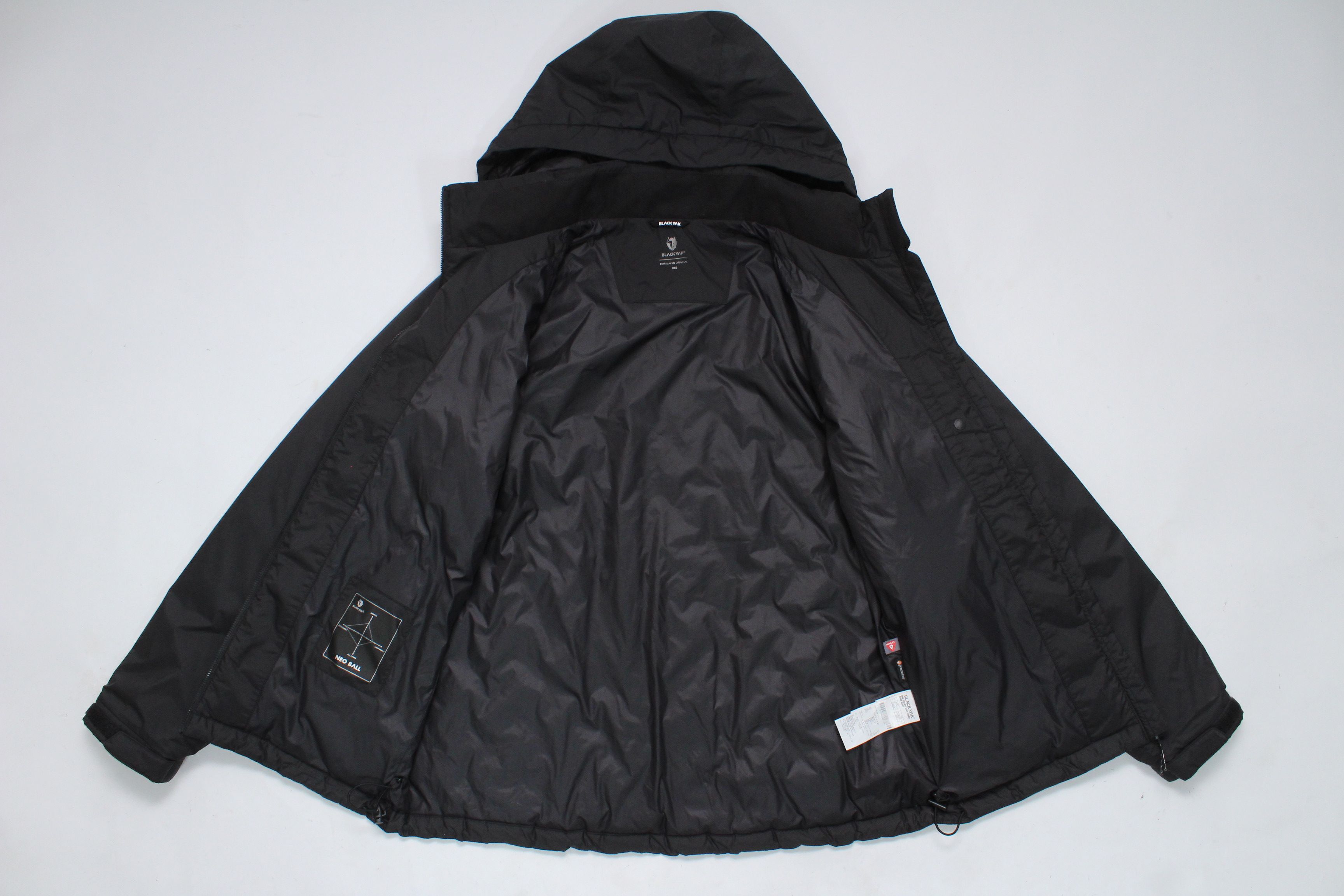 BLACKYAK Black Yak Zero Spot Wave Puffer Down Jacket Hooded Black M Size US M / EU 48-50 / 2 - 8 Thumbnail