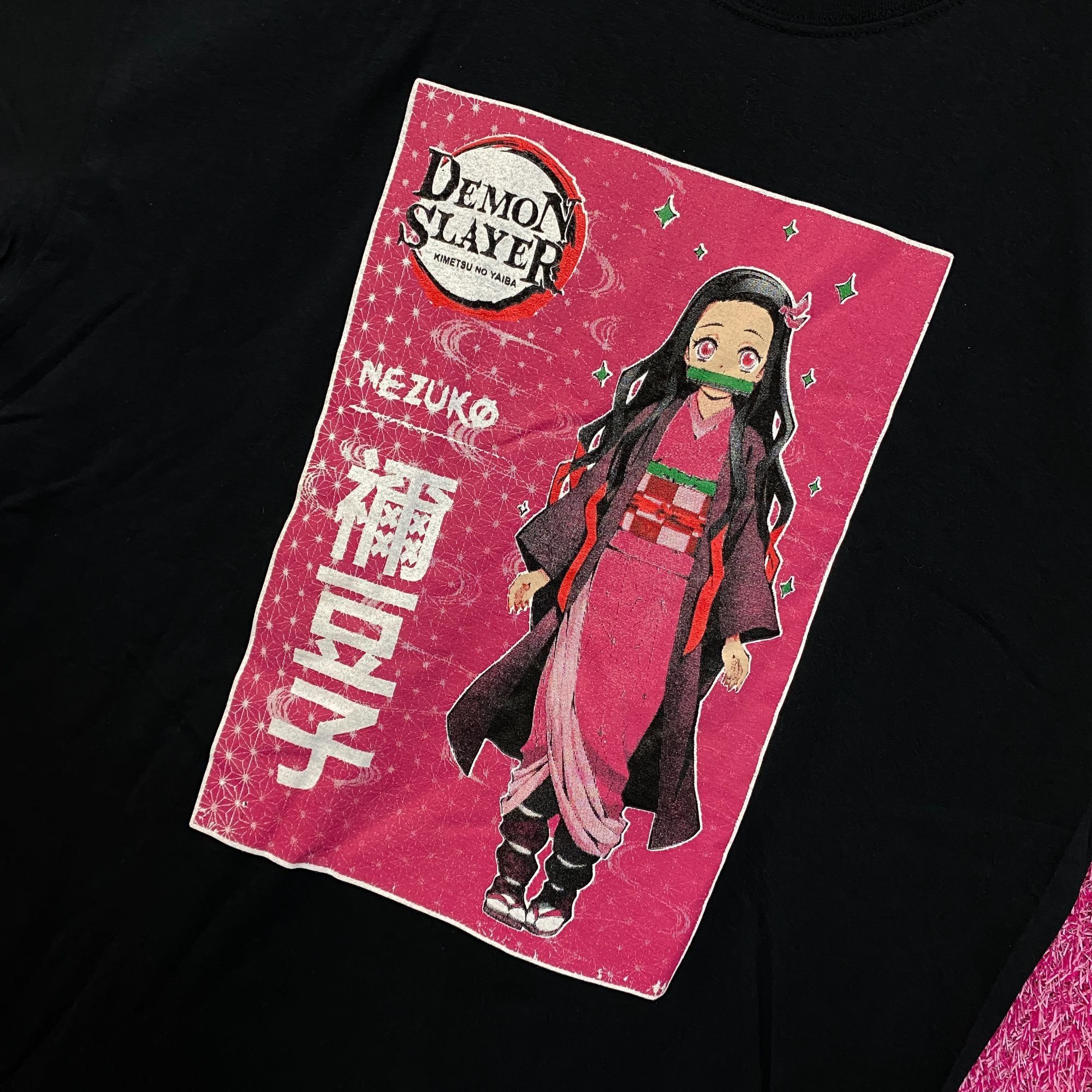 Anime Demon slayer Nezuko Kamado anime Tshirt size Extra Large Size US XL / EU 56 / 4 - 4 Thumbnail