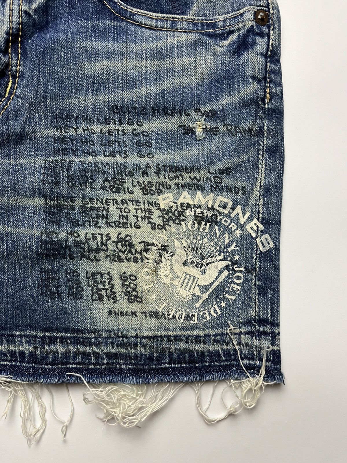 Hysteric Glamour Hysteric Glamour x Ramones Blitzkrieg Bop Studded Mini Skirt Size 29" - 9 Thumbnail