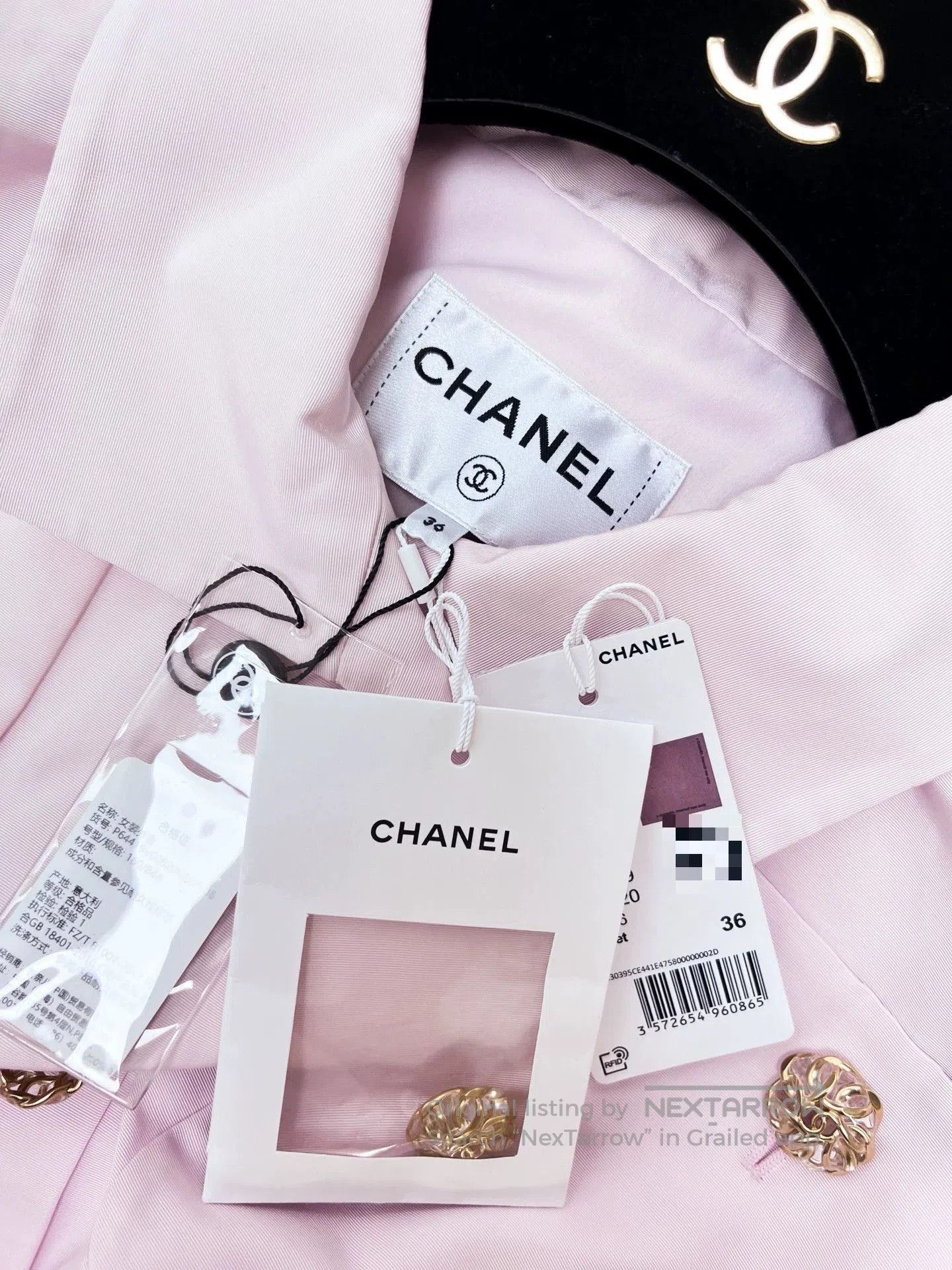 Chanel Chanel 20A Pink Long Sleeve Jacket. Size US S / EU 44-46 / 1 - 6 Thumbnail