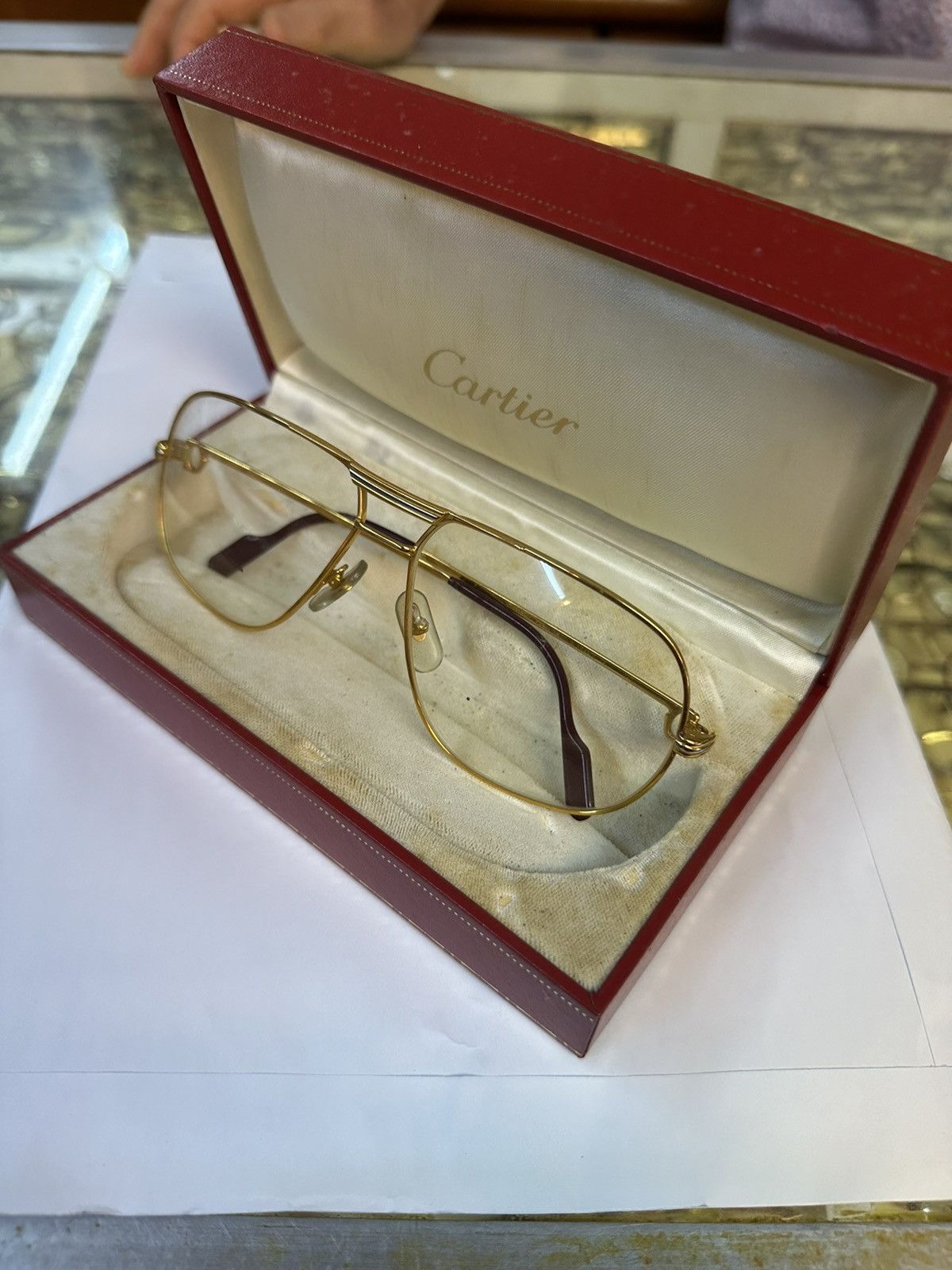 NOS 80's Cartier GOLD Vintage Sunglasses 62 ⏹️ 14
