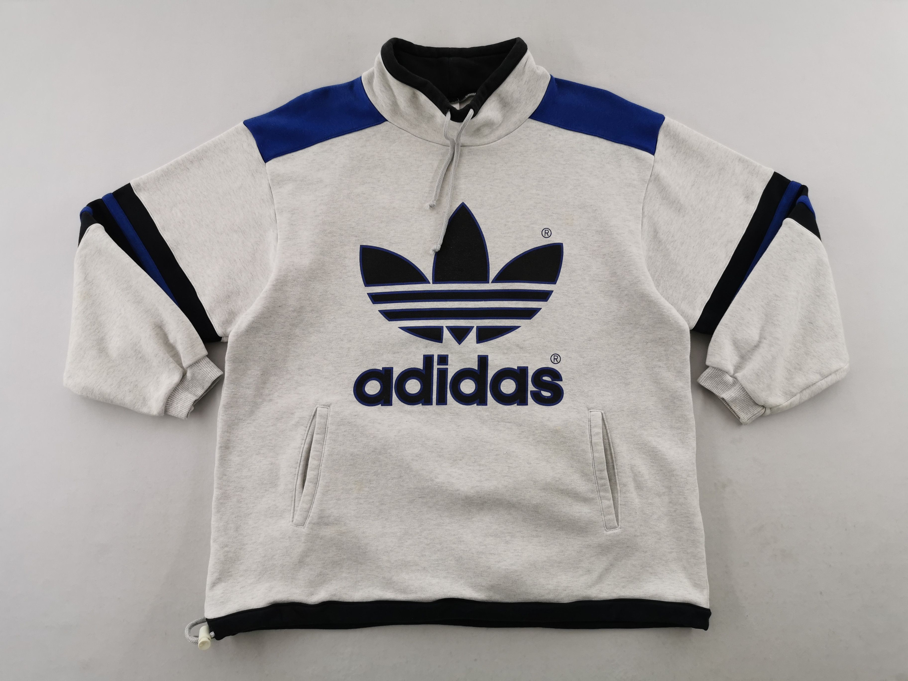 Adidas Vintage 90's Adidas Trefoil Big Logo Pullover Sweatshirt Size US M / EU 48-50 / 2 - 3 Thumbnail