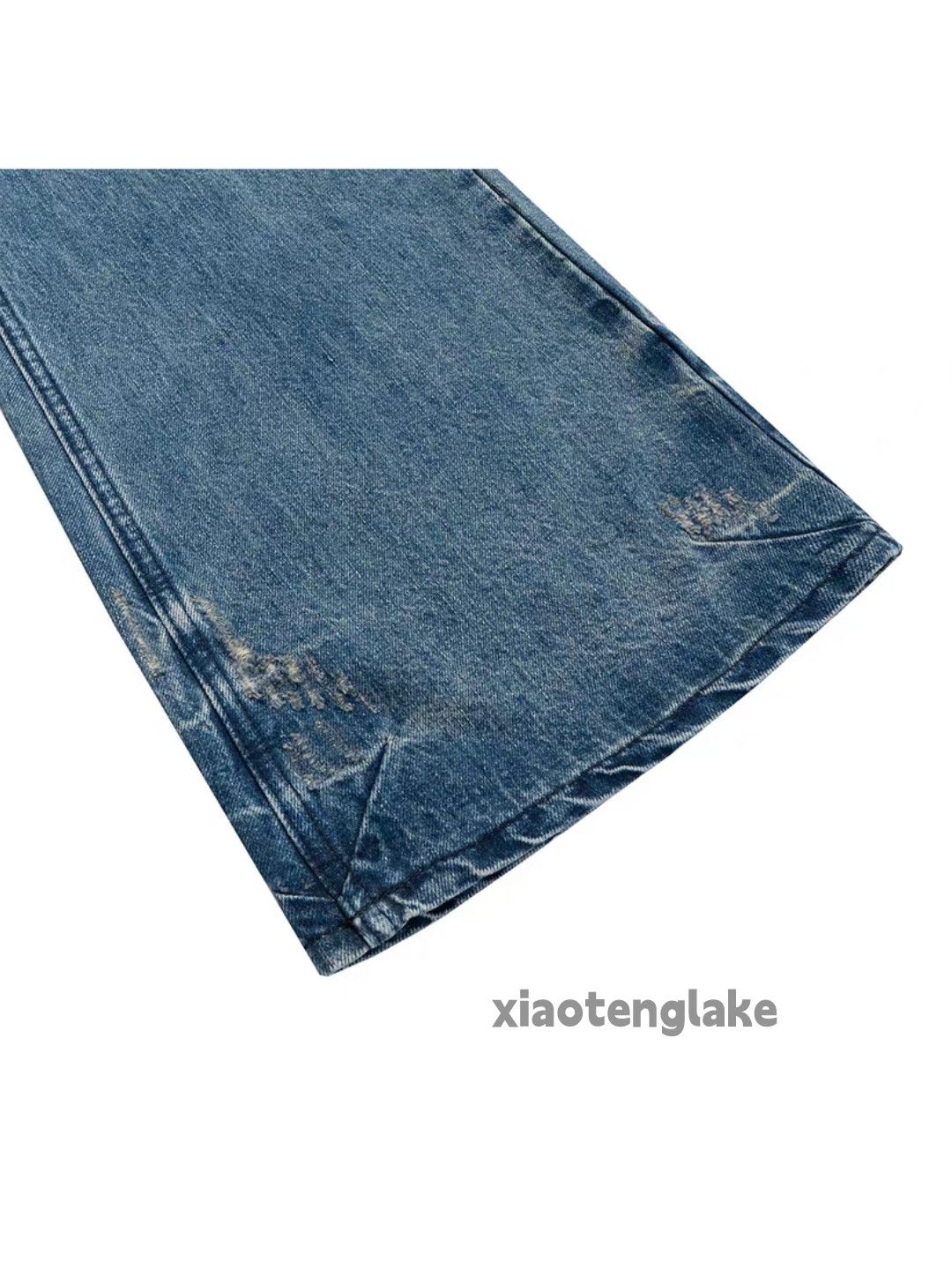 Jean ltx vintage washed faded skate hiphop ripped jeans Size US 32 / EU 48 - 8 Thumbnail