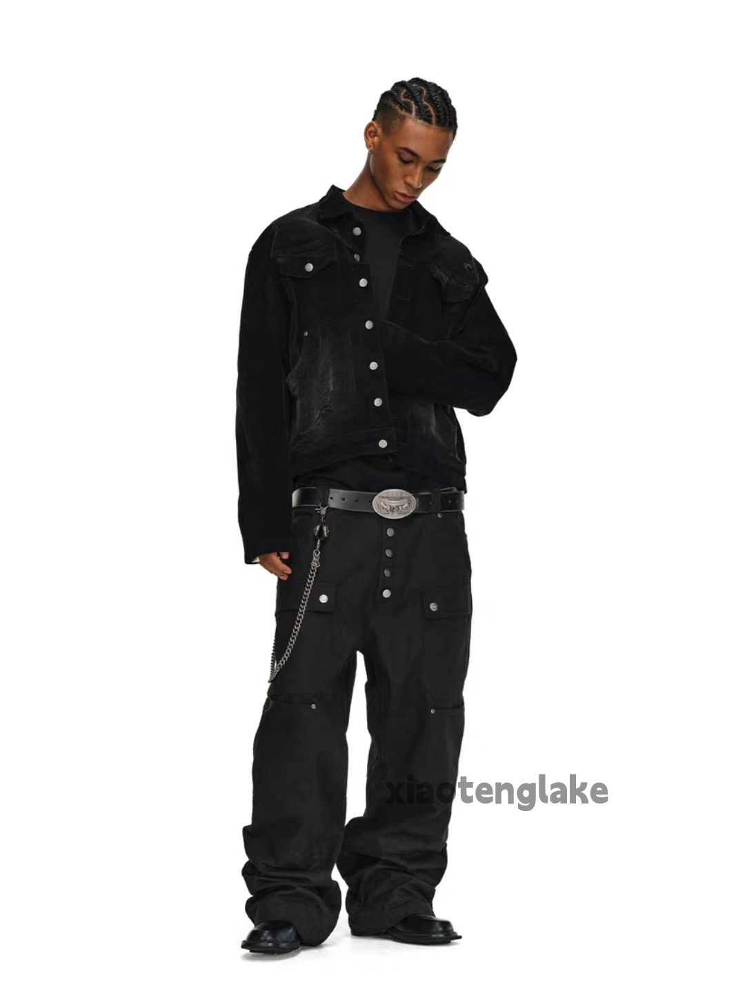 Vintage Unisex outdoor utility loose baggy hiphop cargo pants Size US 36 / EU 52 - 9 Thumbnail