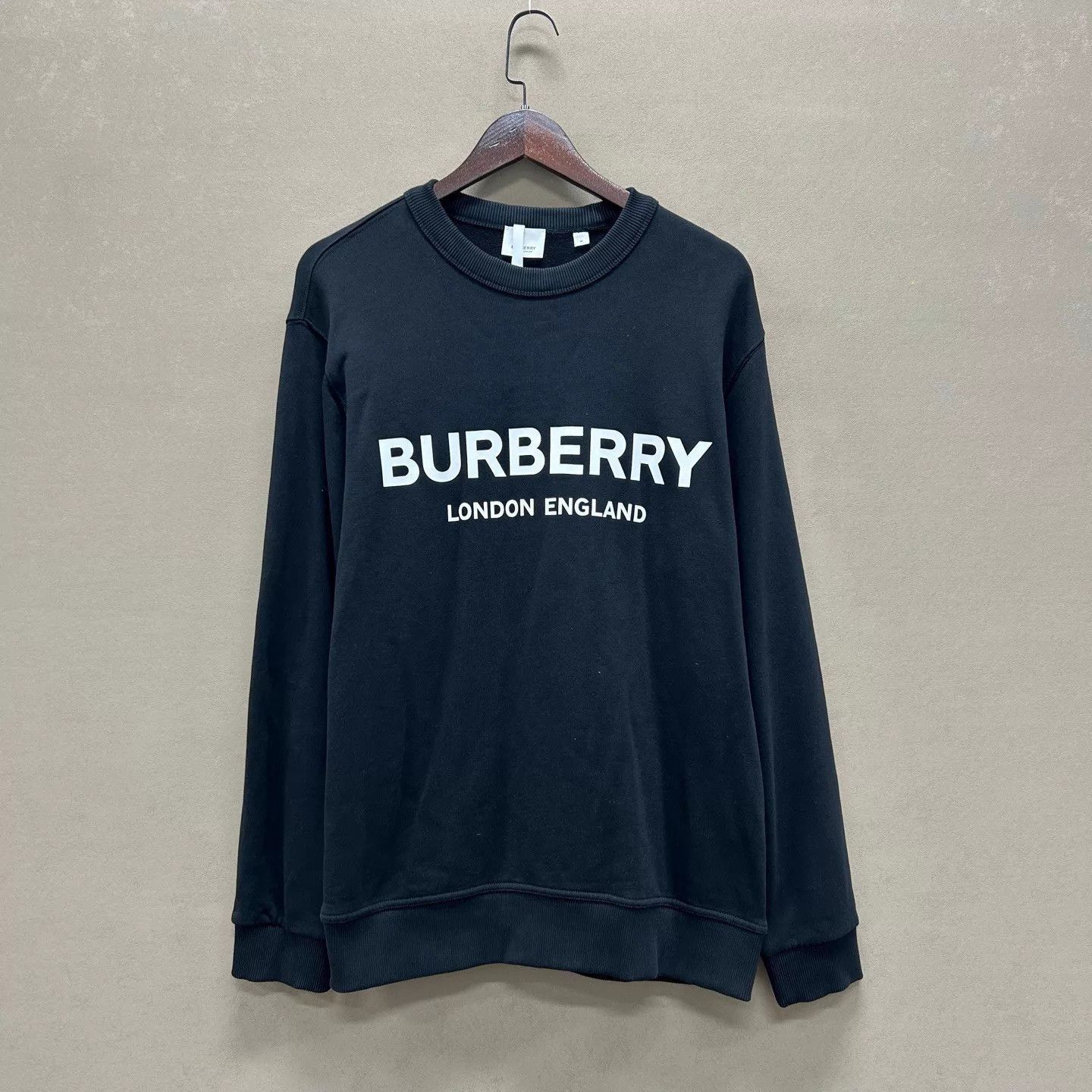 Burberry Black Long Sleeve Sweatshirt Size US M / EU 48-50 / 2 - 1 Thumbnail