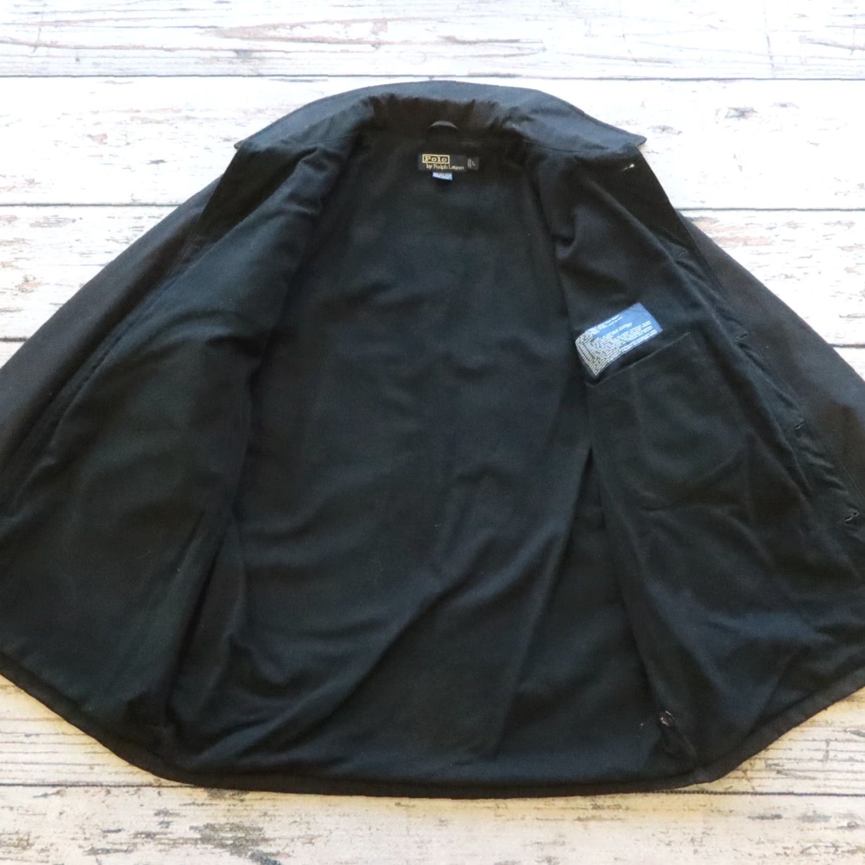 Polo Ralph Lauren VINTAGE Polo Ralph Lauren Wax Cotton Leather Trim Jacket Mens L Black Polo Ralph Lauren Jacket L Mens Size US L / EU 52-54 / 3 - 7 Thumbnail