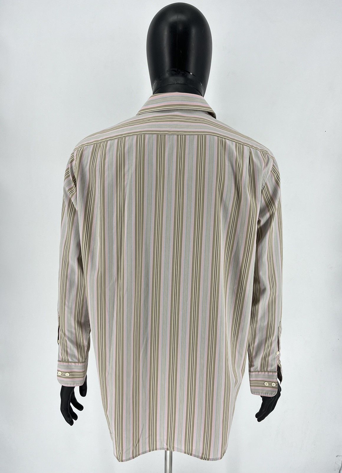 Lacoste × Vintage Lacoste Long Sleeve Button Down Shirt Blue Stiped Collared Size US XL / EU 56 / 4 - 12 Thumbnail