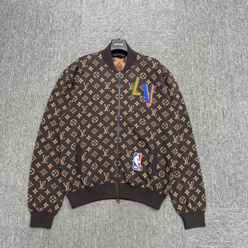 Louis Vuitton Nba full-print print knit jacket